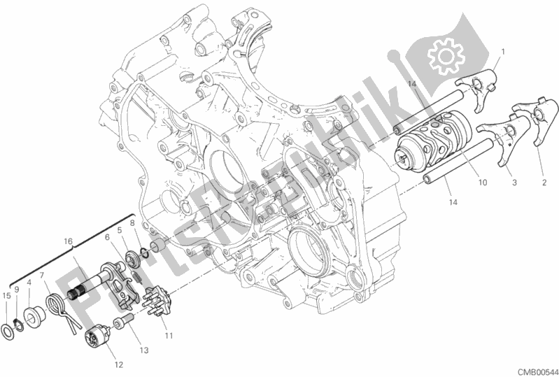 Tutte le parti per il Camma Forcella - Cambio del Ducati Superbike Panigale V2 955 2020